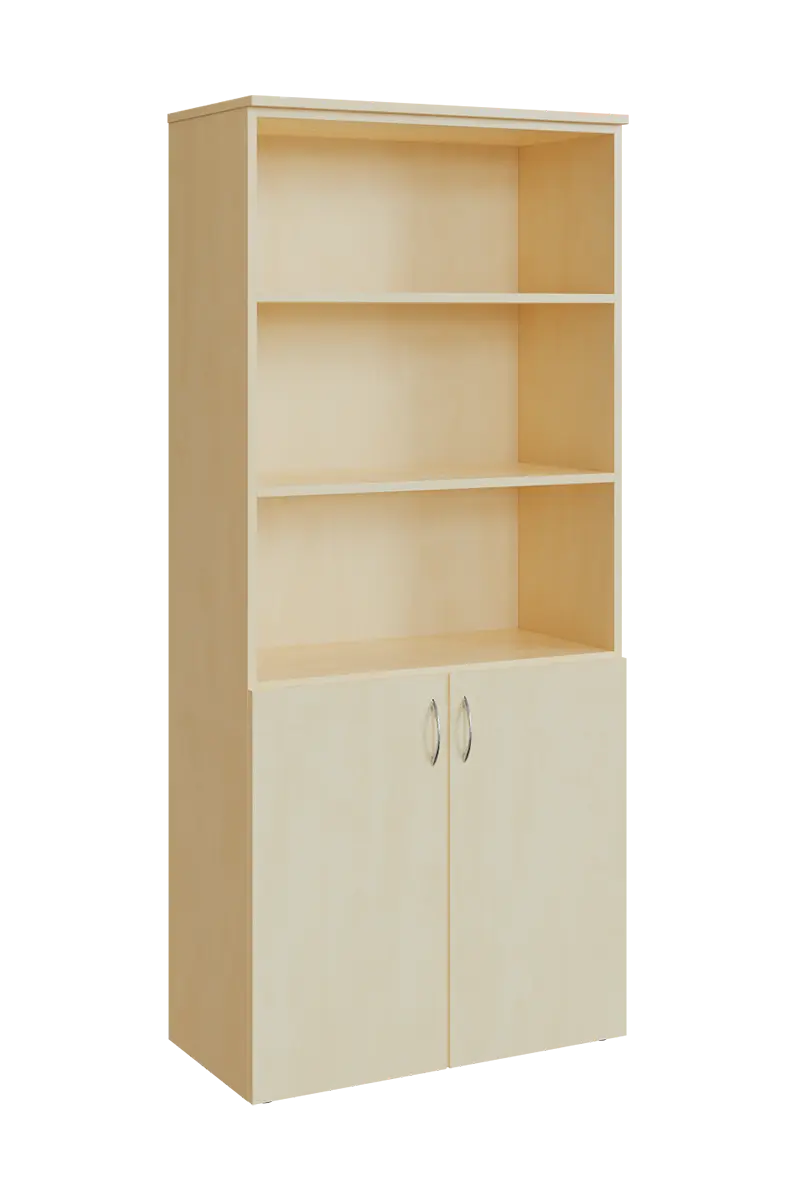 N 5 - 8DN3 kancelářská skříň, 2-dveřová/nika, 1800x800x400, bříza irská